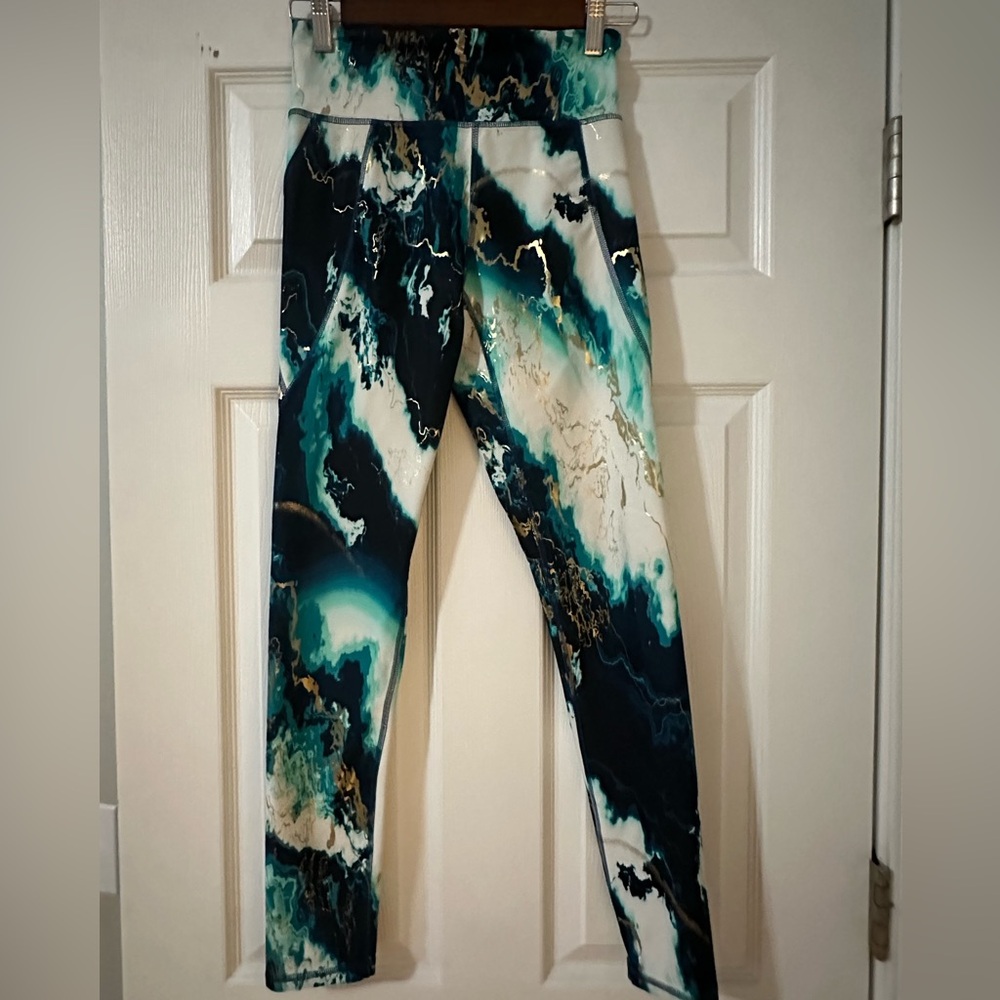 🩷 Girls Old Navy Marble Print Leggings- XL 14/16